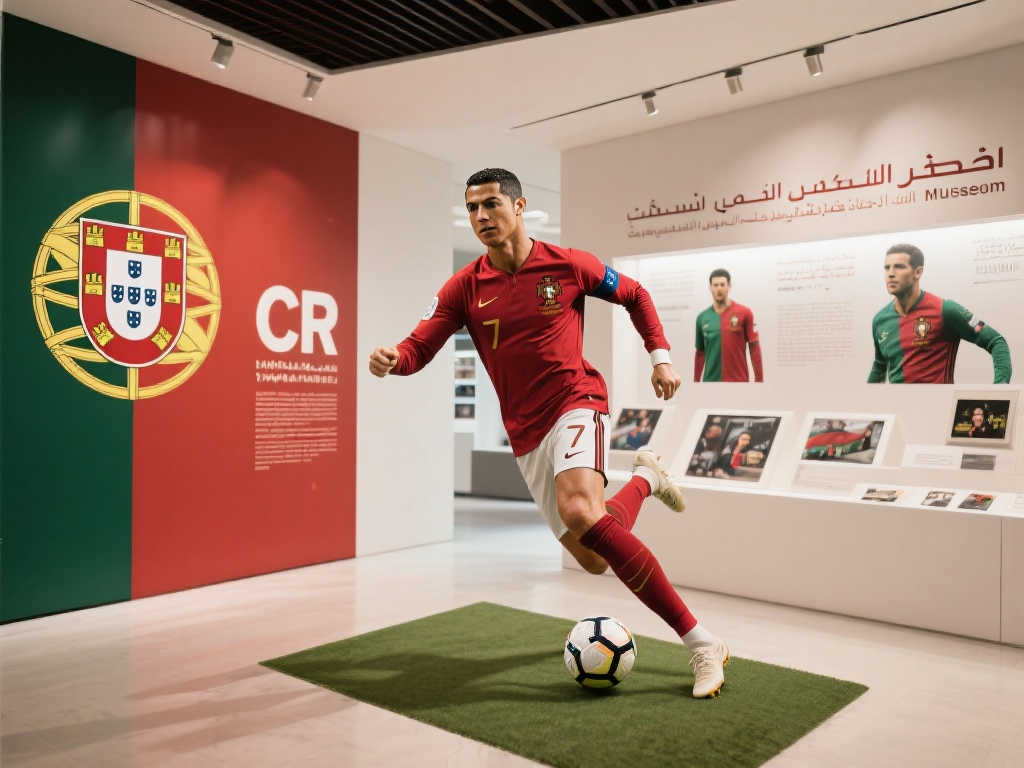 球迷资讯：C罗博物馆今日在利雅得揭幕，全面呈现C罗荣耀奖杯